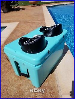 Green Cooler Entertainment Speaker System with Bluetooth stereo ice chest cooler