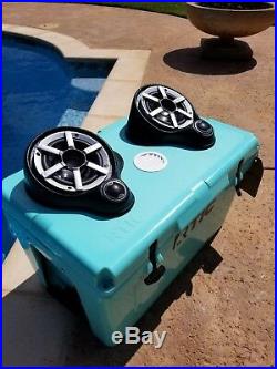 Green Cooler Entertainment Speaker System with Bluetooth stereo ice chest cooler