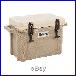 Grizzly 16 Qt Heavy Duty Rotomolded Ice Cooler Sandstone / Tan Made in USA