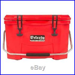 Grizzly 400011 20 Quart Cooler Red/Red