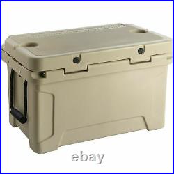 HEAVY DUTY Tan Brown 45 Qt Roto Molded Cooler 10 DAY Ice TRIPLE Insulated Chest