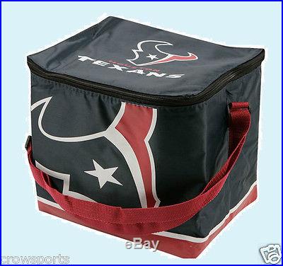 HOUSTON TEXANS BIG LOGO LUNCH BAG TOTE 6 PACK COOLER TAILGATING NFL NEW