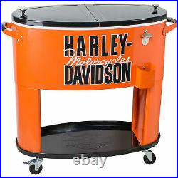 Harley-Davidson 80-qt. Rolling Cooler- 32in. L x 17in. W x 35in. H