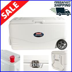 Heavy Duty Cooler 100 Quart Extreme With Wheels Tow Handle Portable Camping new