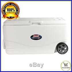 Heavy Duty Cooler with Wheels Coleman 100 Quart Xtreme 5 Day Ice Chest Insulated