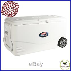 Heavy Duty Cooler with Wheels Coleman 100 Quart Xtreme 5 Day Ice Chest Insulated