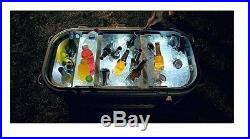 IGLOO 125 Qt. Illuminated Party Cooler/ Ice Chest, Rolling, Removable Dividers