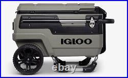 IGLOO 70 Qt Premium Trailmate Journey Wheeled Rolling Cooler