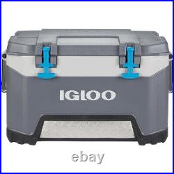 IGLOO BMX 52 qt. Hard Cooler Carbonite Gray/Blue