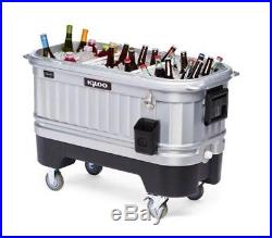 IGLOO Illuminated Cooler 125 Qt. Party Bar LiddUp Ice Chest Camping Patio Party
