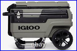 IGLOO Trailmate Journey 70 Qt Cooler with Wheels Olive/Black