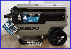 IGLOO Trailmate Journey 70 Qt Cooler with Wheels Olive/Black