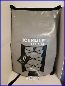 IceMule Pro Large 33L Portable Insulated Waterproof Backpack Cooler Bag Grey