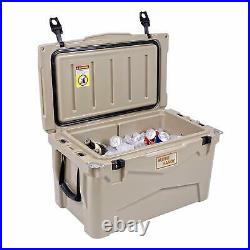 Ice Box Chest Cooler Wheeled Bottle Opener Cold Drinks Ice last 10 Days 45 QT