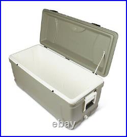 Ice Chest Cooler 150-Quart Hard-Sided Hunting 248 Can Capacity Olive Green