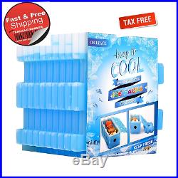Ice Packs(Set Of 10)Cool Pack For Lunch Box Freezer Bags & Coolers Slim Reusable