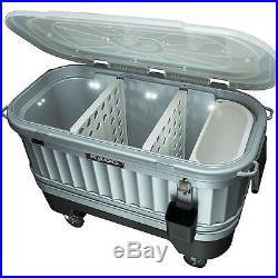 Ice chest cooler tailgating large rolling 125 qt camping boat Igloo partybar
