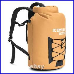Icemule XLarge 24-Can Backpack Cooler, 33 Liter Capacity, Tan Brown (Open Box)