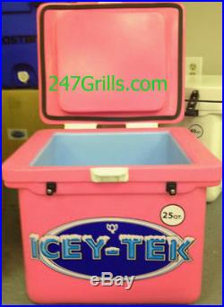 Icey Tek 25 quart Cooler Pink, Authorized Icey-Tek Dealer