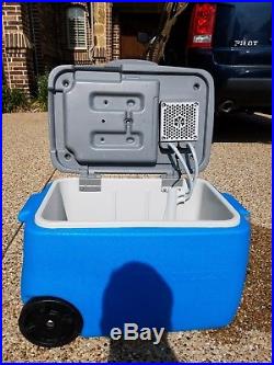 IcyBreeze 38 Qt. Portable Air Conditioner & Cooler used with smart charger
