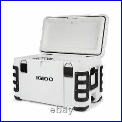 Igloo 00048491 Leeward 50 Quart Marine Grade Insulated Ice Chest Cooler, White