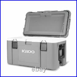 Igloo 00048494 Mission 50 Quart Lockable Insulated Lined Ice Chest Cooler, Gray
