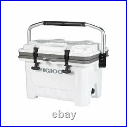 Igloo 00049829 IMX 24 Qt. Heavy Duty Injected Molded Construction Cooler, White