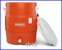 Igloo 10 Gallon Seat Top Water Cooler Beverage Jug with Spigot & Cup Dispenser