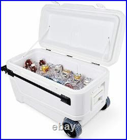 Igloo 110 Qt Glide Pro Portable Large Ice Chest Wheeled Cooler