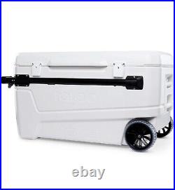 Igloo 110 Qt. Maxcold Glide Roller Cooler, 5 Day Ice Retention S1