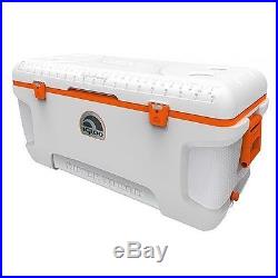 Igloo 120-Qt Cooler Ice Chest Marine Heavy Duty Cooler Riser Stainless Hinges