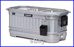Igloo 125 Qt. Party Bar LED-Lit Lid Outdoor Patio Deck Portable Cooler Ice Chest