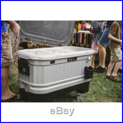 Igloo 125 Qt. Party Bar LED-Lit Lid Outdoor Patio Deck Portable Cooler Ice Chest
