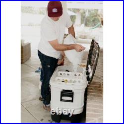 Igloo 125 qt. Party Bar Wheeled Ice Chest, White and Black