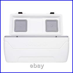 Igloo 165-quart Maxcold Chest Cooler, Butterfly Quick Access Hatch, White, NEW