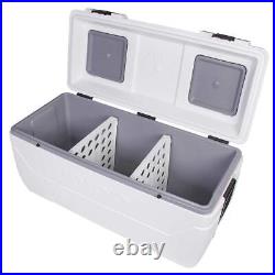 Igloo 165-quart Maxcold Chest Cooler, Butterfly Quick Access Hatch, White, NEW