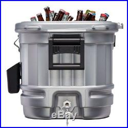 Igloo 49271 Party Bar LED Illuminated Cooler Powered by LiddUp, Silver