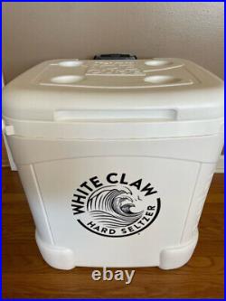 Igloo 60 qt Cooler With White Claw Hard Seltzer Logo Rolling Wheels White NEW