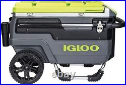 Igloo 70 Qt Premium Trailmate Wheeled Rolling Cooler Acid Green
