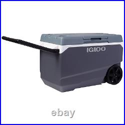 Igloo 90-Quart Maxcold Latitude Wheeled Cooler Ice Chest, Flip Top, Beach