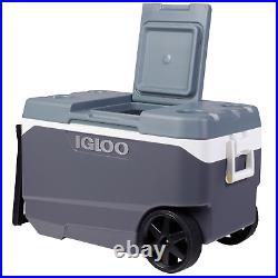 Igloo 90-Quart Maxcold Latitude Wheeled Cooler Ice Chest, Flip Top, Beach NEW