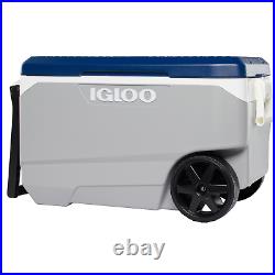 Igloo 90 Quart Wheeled Cooler Ice Chest, 5 day, Camping, Fishing, Flip & Tow, NEW