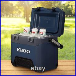 Igloo BMX 25 Quart Ice Chest Cooler with Cool Riser Technology, Rugged Blue