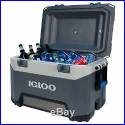 Igloo BMX 52 quart Cooler Carbonite Carbonite Blue Extremely durable Gray