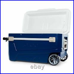 Igloo Glide Roller Cooler, (110 Qt.) 5-day ice retention Oversized rally wheels