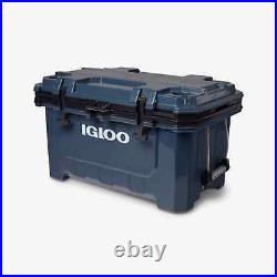 Igloo IMX 70 QT Heavy Duty, Injection Molded Hard Cooler (Rugged Blue) with Rack