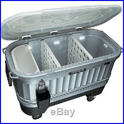 Igloo Ice Chest Party Bar Cooler 125 QT Portable LED Light System Tailgating NEW