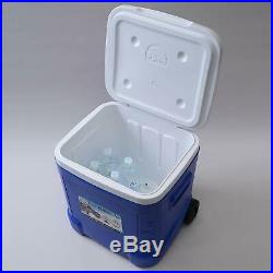 Igloo Ice Cube Roller Cooler 60-Quart, Ocean Blue Camping Beach Pool Out