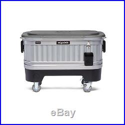 Igloo Illuminated Party Bar Rolling Lidd Up Patio Cooler Cool Riser Technology