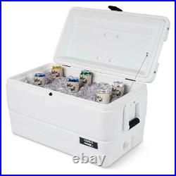 Igloo Large Ice Chest Insulated Cooler Drain Valve 72 Qt Cold Marine Fishing